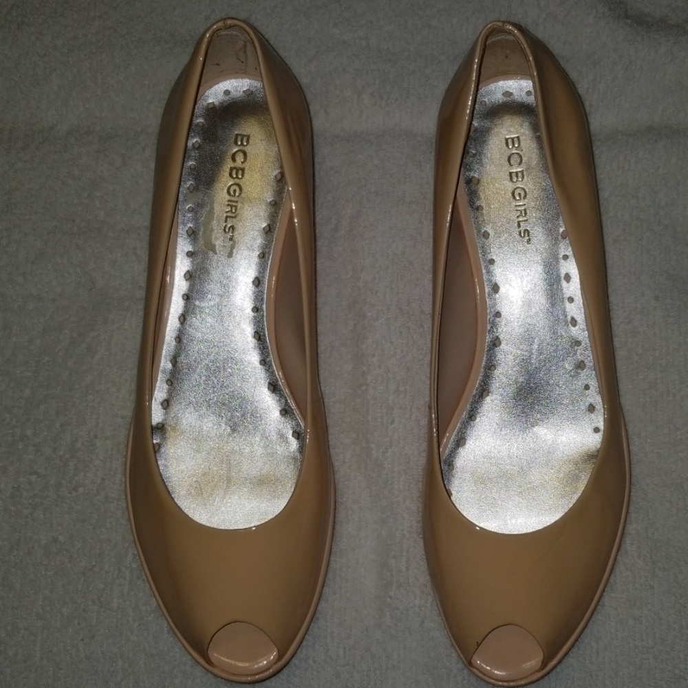 BCBG Patten Leather Wedge